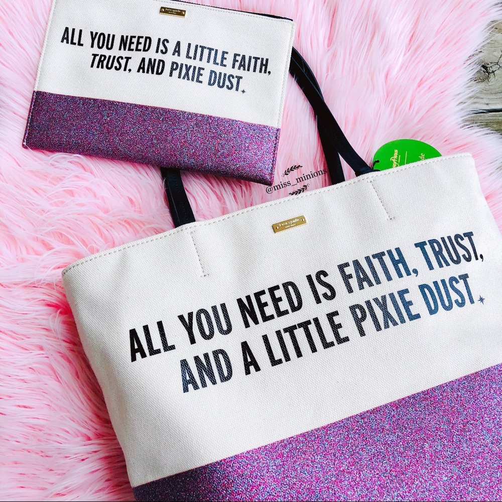 ✨HP✨Kate Spade Disney Pixie Dust Clutch - Picture 7 of 7